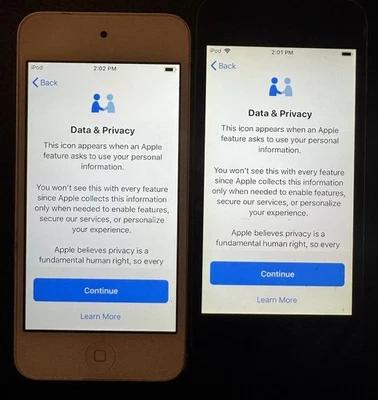 Lot Of 2 Apple A1574 iPod Touch 6th Gen 16GB Good Used BROKEN - Image 1 of 3