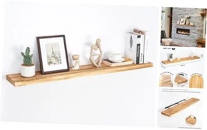 Rustic Floating Shelves, 48 Inch Wood Floating Shelf Mantle Shelf, 8 Inch - Picture 1 of 7