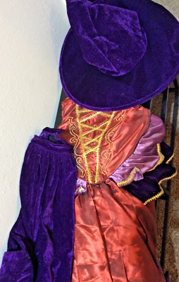 Pottery Barn Niños Vintage Bruja Halloween Disfraz 3T Tutú Capa Nuevo con Etiquetas Foto 1 de 2