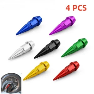 4Pcs Car Tire Valve Stem Caps Truck Bike Wheel Air Dust Cap 45mm - Picture 1 of 19