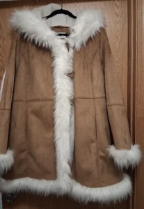 Donna Saylers Faboulos Furs Brown Faux Fur Coat 2x - Picture 1 of 5
