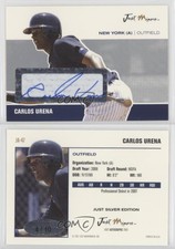 2007 Just Minors Just Auto Silver Auto /10 Carlos Urena #JA-47 Auto