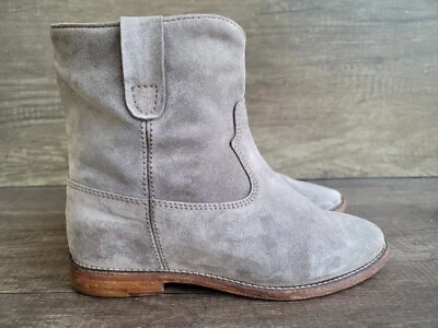 Isabel Marant Etoile Crisi Gris Gamuza Botines 37 EE. UU. 7. Foto 1 de 4