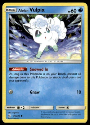 SM - Cosmic Eclipse #39/236 Alolan Vulpix - Image 1 of 2
