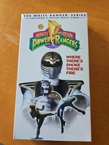 Mighty Morphin Power Rangers Where There's Smoke Fire Sealed VHS 1995 White - Bild 1 von 3
