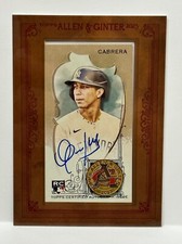2023 Topps Allen & Ginter Oswaldo Cabrera Mini Framed Rookie On-Card Auto MA-OCA