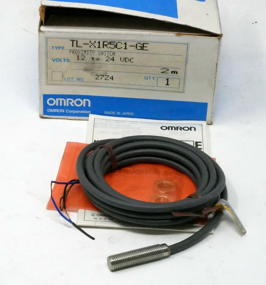 Omron TL-X1R5C1-GE Inductive Proximity Switch 12-24VDC NPN NO 2m Range - Image 1 of 1