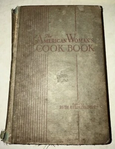 VTG 1944 The American Woman’s Hardcover Thumbnail Cook Book Ruth Berzheimer USA - Foto 1 di 10