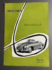 1955 Porsche 356A Cabriolet "Drive it & be..." M&M58 Sheet, Brochure Script RARE