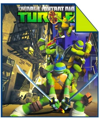 Nickelodeon TNNT Teenage Mutant Ninja Turtles Twin/Full 72"X86" Comforter - Image 1 of 2