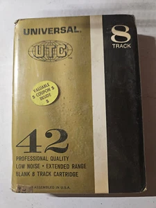 UNIVERSAL UTC 42 MIN. Blank Recordable 8 Track Tape - Never Opened - Picture 1 of 1