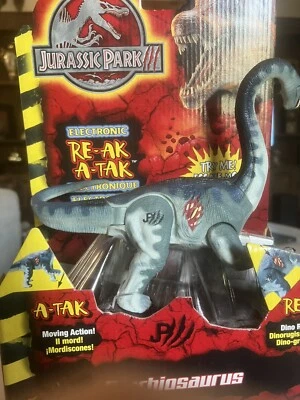 2001 Hasbro Jurassic Park Brachiosaurus Electronic Re-Ak A-Tak RARE SEALED - Image 1 of 4