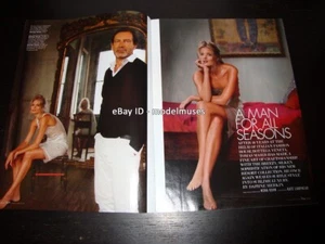 JULIA STEGNER 4-seitiges Editorial "Ein Mann für alle Jahreszeiten" ELLE US Dezember 2011 - Bild 1 von 2