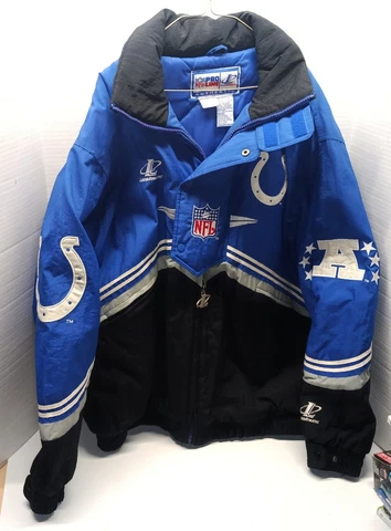 VINTAGE 90'S LOGO ATHLETIC INDIANAPOLIS COLTS NFL COAT - ADULT XL **EUC** Cover