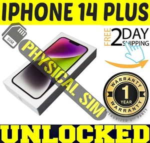 APPLE IPHONE 14 PLUS 128GB VIOLA (SBLOCCATO IN FABBRICA) ✅ VASSOIO SIM FISICO✅ ✤O/B✤ - Foto 1 di 2