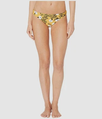 Roupa de banho feminina Roxy amarela floral alma ondulada hipster biquíni tamanho P US$ 60 - Imagem 1 de 3