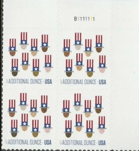 1 #5174 FOREVER UNCLE SAM'S HAT PB OF 4. BIN $1.49. - Picture 1 of 1