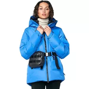 Holden Belted Down Jacket - Women's, L, Expedition Blue Retail $895 - Picture 1 of 18