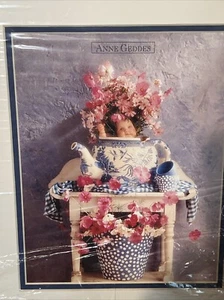 Anne Geddes Teapot Floral Babies Baby Print 11”x14” - Picture 1 of 7