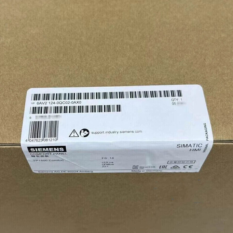 New Sealed Siemens 6AV2124-0QC02-0AX0 6AV2 124-0QC02-0AX0 Touch Panel Fast Ship - Image 1 of 1