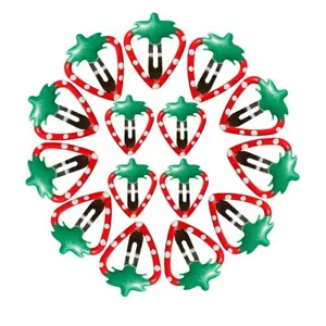 15 Pcs Cute Strawberry Hair Clips Fruit Hairpin Bangs Clips Headdress Hair Ac... - Picture 1 of 4