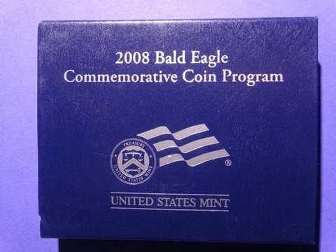 2008-S Bald Eagle Commemorative BU Clad Half Dollar Cover