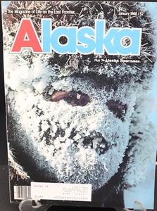 Alaska Magazine January 1986 Life on the Last Frontier Plastic Protective Sheet - Foto 1 di 4