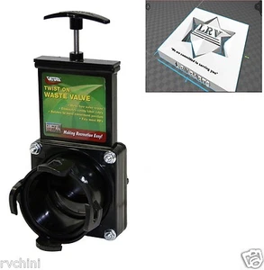 3" Sewer Waste Valve For RV - Motorhome - Campers - Twist-On Bayonet Fitting T58 - Picture 1 of 3
