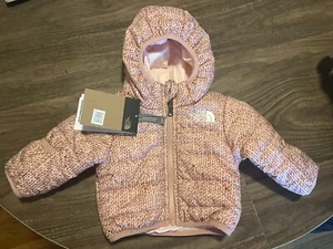 North Face Perrito Pink Baby Infant 0-3 Month Winter Jacket NEW - Picture 1 of 4