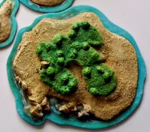 New! Archipelago islands for OAK & IRON 1/600 Naval wargames - Picture 1 of 2