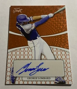 2022 Leaf Perfect Game JUST ORANGE RC AUTO George Lombard Jr! Autograph! /5 💰 - Picture 1 of 2