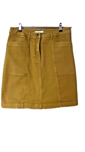 Boden Camel Cotton Skirt 12L | A-Line Knee Length | Rich Neutral Colour - Picture 1 of 4