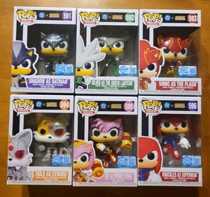LOT Funko Pop Heroes Sonic The Hedgehog DC COMPLETE SET 591 592 593 594 595 596 - Bild 1 von 13