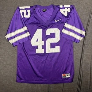 Vintage 90s Nike Team K-State Kansas Wildcats Football Purple #43 Jersey Large - Picture 1 of 8