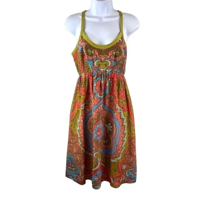 Moulinette Soeurs Silk Retro-Print Mod Dress Size 6 — 60s Print - Image 1 of 4