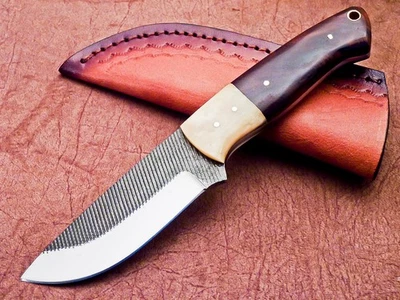 Cuchillo de caza PERSONALIZADO DE ACERO AL CARBONO FORJADO A MANO 8" - CUCHILLO PELADOR TR-5975 Foto 1 de 4