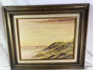 ORIGINAL! FRAMED OIL ON CANVAS PAINTING OF SEA SCAPE SIGNED R. NORRIS - Picture 1 of 6