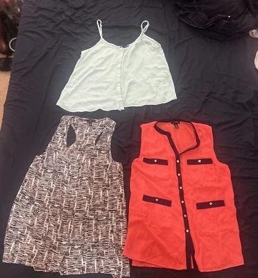 Lote paquete sin mangas Aqua para mujer talla S geométrico ligero verano Foto 1 de 4