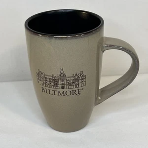 Biltmore Estate Ashville NC Souvenir Ceramic Mug Tan Brown - Picture 1 of 17