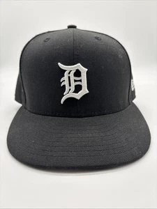 New Era 59Fifty Hombres Mujeres Gorra Básica Detroit Tigers Negra Pequeña Logo Ajustada 7 1/4 - Imagen 1 de 7