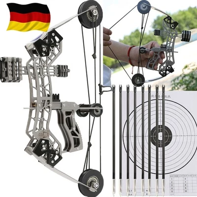 10" Mini Compoundbogen Pfeile Set 12lbs Bogenschießen Bogen Spiele Zielschießen - Bild 1 von 4