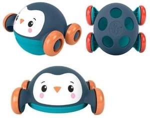 Fisher Price Baby Roll Pop and Zoom Friends Ages 2+ Toy Penguin Car - Picture 1 of 4