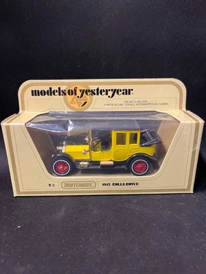 Vintage Models of Yesteryear Y-7 1912 ROLLS ROYCE. 1978 Yellow - Image 1 of 4