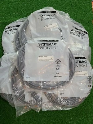 LOT OF 10 Systimax Commscope CPC3312-0AF019 GS8E-SA19 CAT6 Patch Cords 19FT - Image 1 of 4