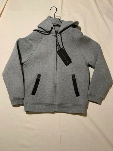 Giacca da uomo Alexander Wang x H&M grigia con cerniera taglia S