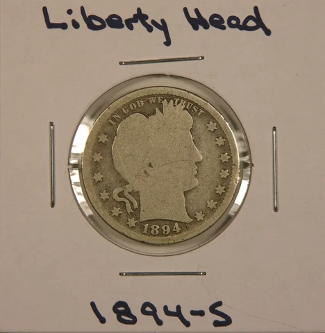 1894-S Liberty Head (Barber) Silver Quarter-Dollar, PRICE REDUCED! Cover