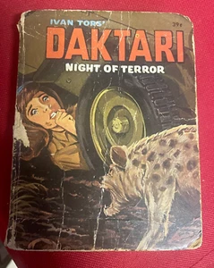 Vintage Whitman Big Little Book Ivan Tors DAKTARI Night of Terror 1968 Hardcover - Imagen 1 de 9