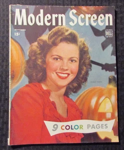 1944 Nov MODERN SCREEN Magazine VG 4.0 Shirley Temple Cover - Picture 1 of 1