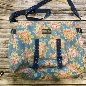 Matilda Jane Messenger Weekender Diaper Yoga Carry Off Floral Bag Clean - Picture 1 of 7