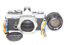 AS IS Olympus OM-2N Film Camera Silver Film Back G.Zuiko Auto-S 50mm F1.4 Lens